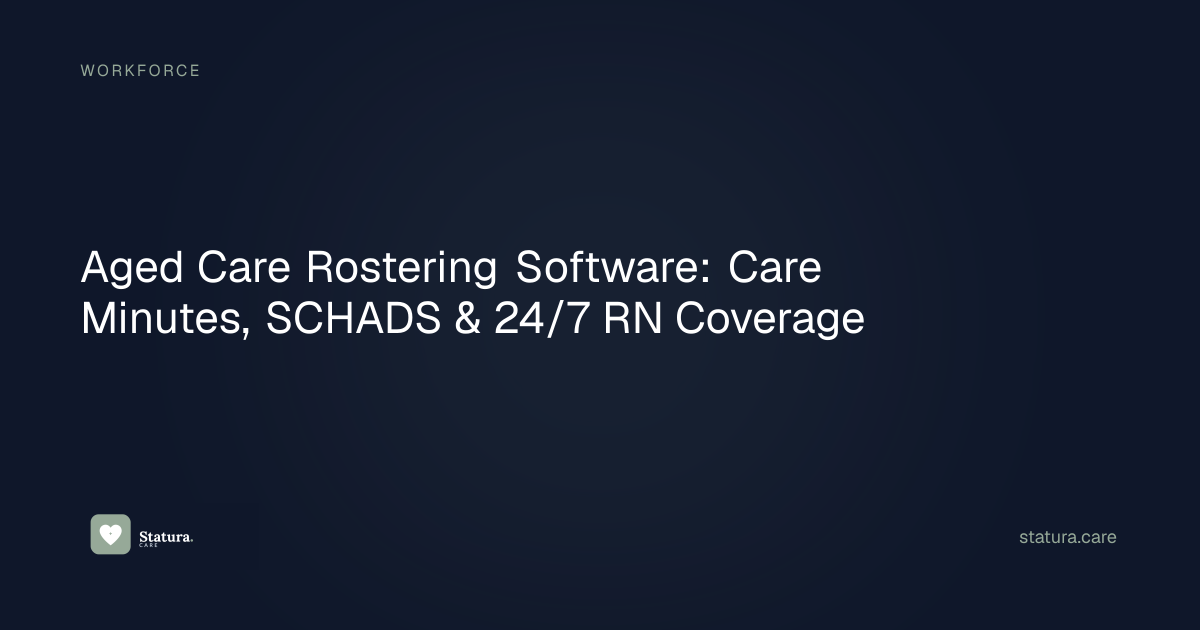 Aged Care Rostering Software: Care Minutes, SCHADS & 24/7 RN Coverage ...